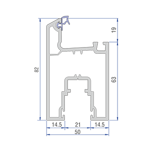 Space-saving sliding UPVC windows